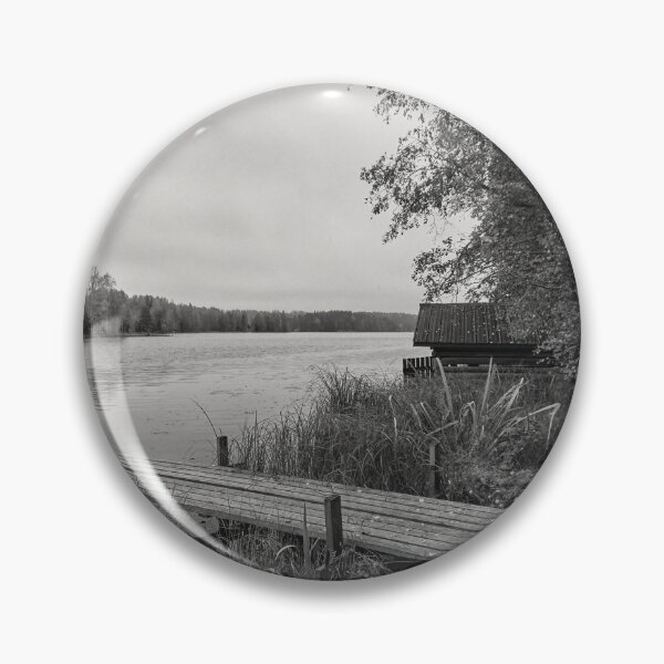 Item preview, By the lake one morning bw designed and sold by Jouko Lehto Photography.