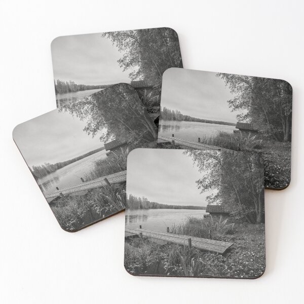 Item preview, By the lake one morning bw designed and sold by Jouko Lehto Photography.