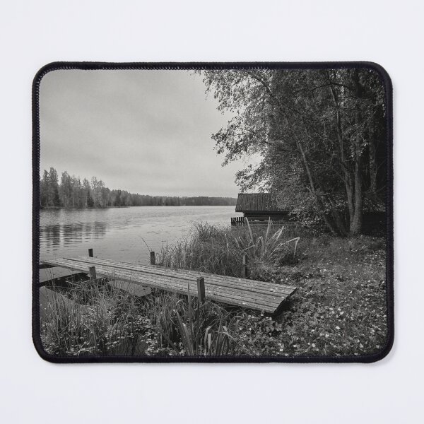 Item preview, By the lake one morning bw designed and sold by Jouko Lehto Photography.