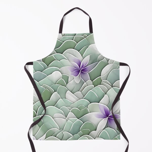 Item preview, Sage Green and Purple Floral abstract Pattern. designed and sold by ExtraEm.