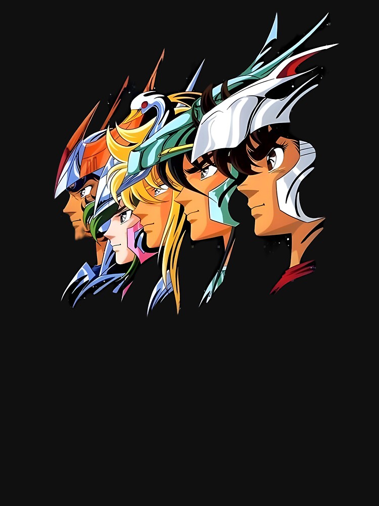 Athena, Seiya, Shiryu, Hyoga, Shun e Ikki Caballeros del Zodiaco, Knights  of the Zodiac.