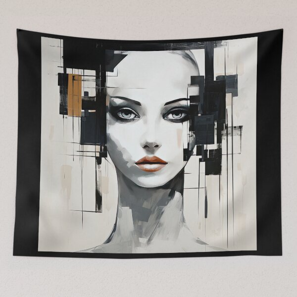 Item preview, Haunting Zombie Portrait Bauhaus Art designed and sold by ArtificialGenes.