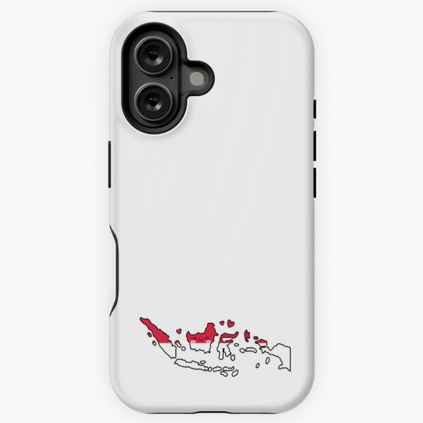Item preview, Indonesia Flag Map Smile with Love designed and sold by pixelsparkzone.