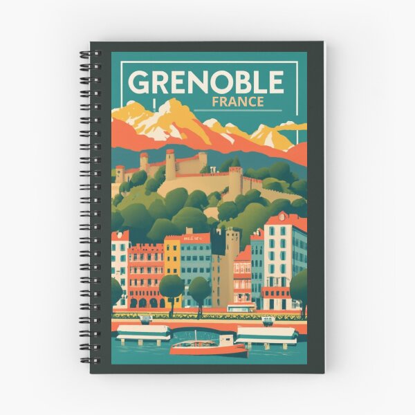 Item preview, A Vintage Travel Art of Grenoble - France  designed and sold by GoodOldVintage.