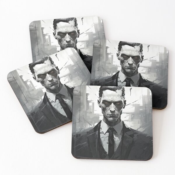 Item preview, Haunting Zombie Portrait Bauhaus Art designed and sold by ArtificialGenes.