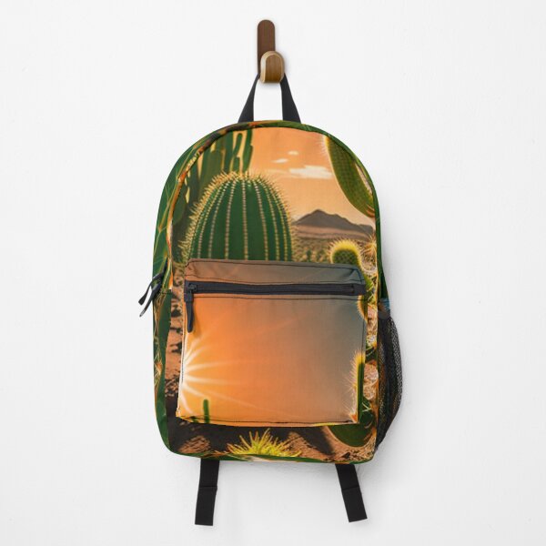 Item preview, Green cactus, orange background designed and sold by jsebouvi.