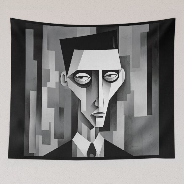 Item preview, Haunting Zombie Portrait Bauhaus Art designed and sold by ArtificialGenes.