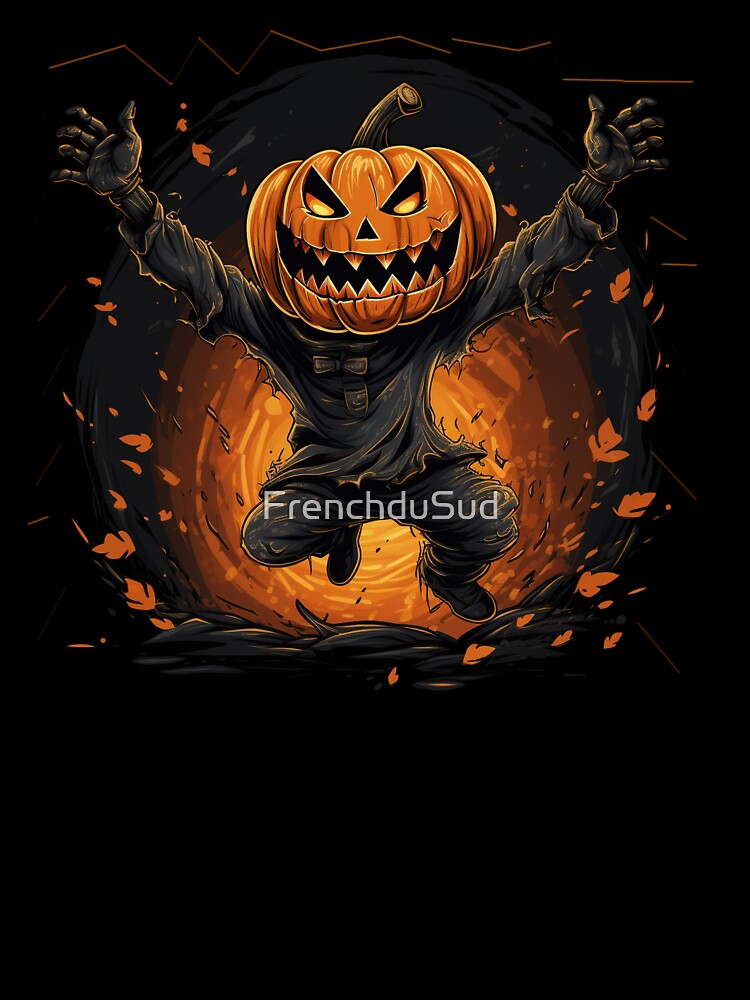 Ghost, Jack-o-lantern, Halloween, Boo! Scary Pumpkin Monster Fire Face  T-Shirt | Kids T-Shirt