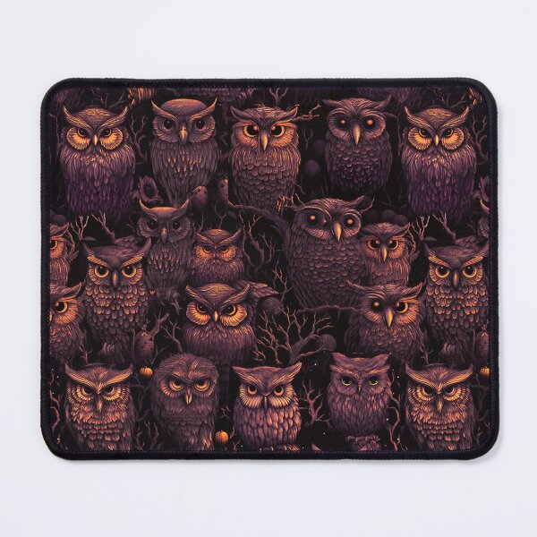 Item preview, Amberglow Owls designed and sold by Oubliette Studios.
