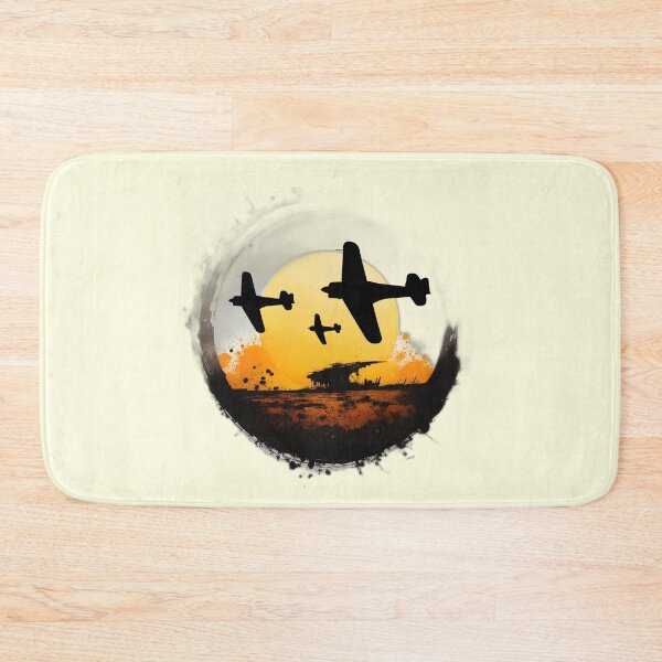 Item preview, Japanese A6M Zero WW2 Fighter Plane Abstract Battle Scene designed and sold by MilitaryMart.