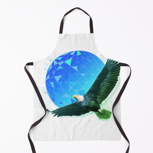 Item preview, Eagle Wireframe Sphere Blue/Green designed and sold by Darron Vanover.