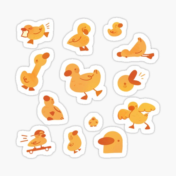 ducks !! Sticker