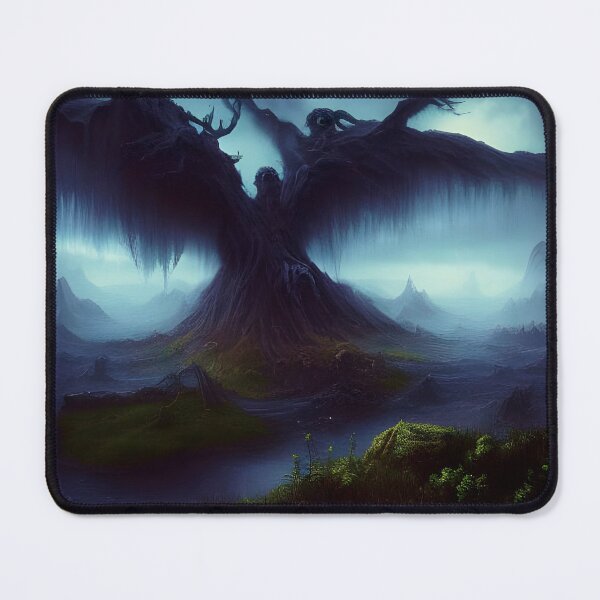 Item preview, Dark Forest Winged Creature Spooky Woods designed and sold by Ink Art Design.