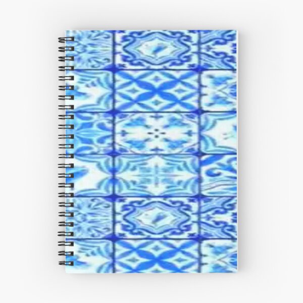 Item preview, ABSTRACT BLUE-WHITE TILE PATTERNS ART designed and sold by sharlesart.