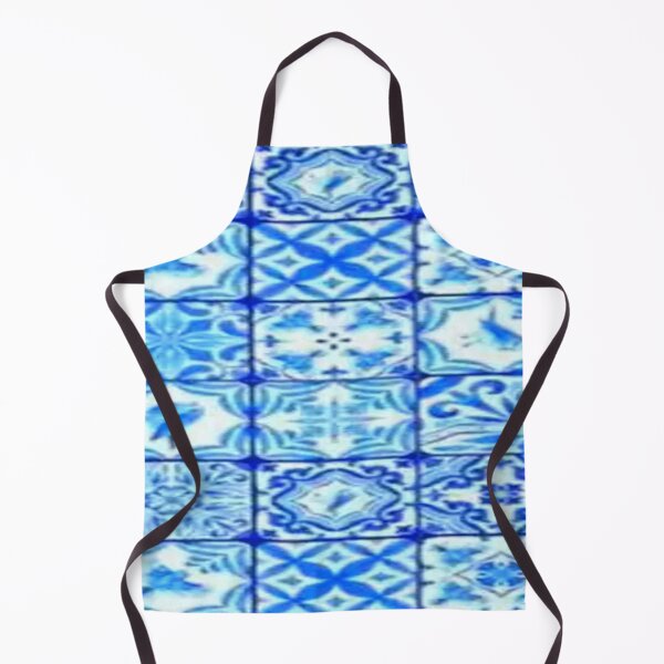 Item preview, ABSTRACT BLUE-WHITE TILE PATTERNS ART designed and sold by sharlesart.