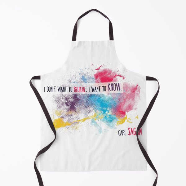 Item preview, Carl Sagan Quote - I don't want to believe designed and sold by godlessmom.