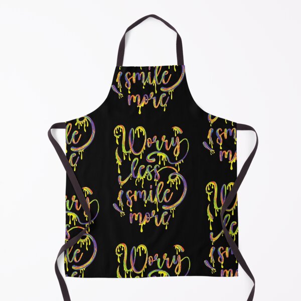 Item preview, Worry less smile more multicolor.typography slogan design. designed and sold by MusixT-Shirt.