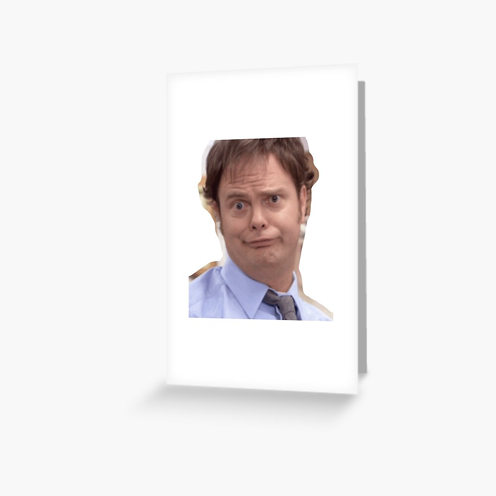 Dwight Schrute Greeting Card For Sale By Emswim07 Redbubble 