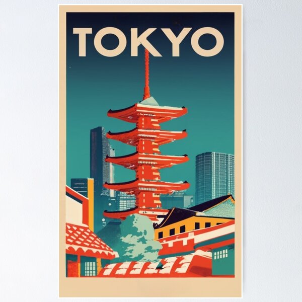 アール・デコ vintage poster Vintage Japanese Art Deco travel by rail poster