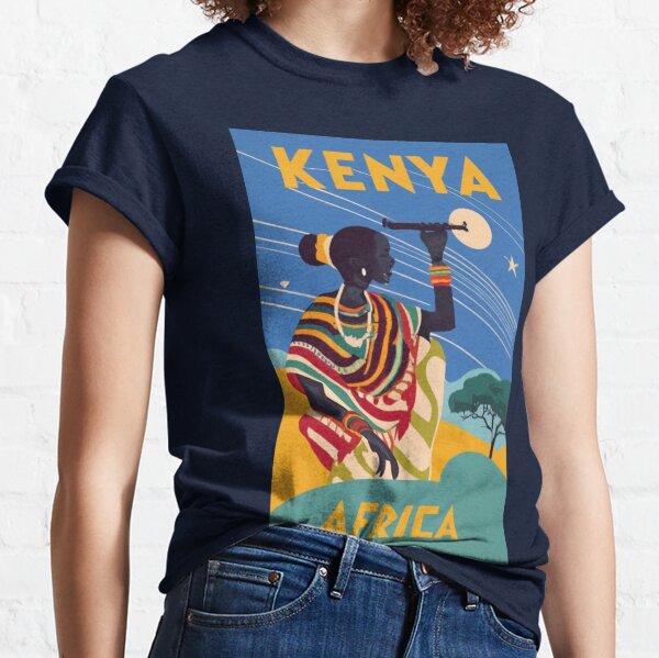 Item preview, A Vintage Travel Art of Kenya - Africa  designed and sold by GoodOldVintage.