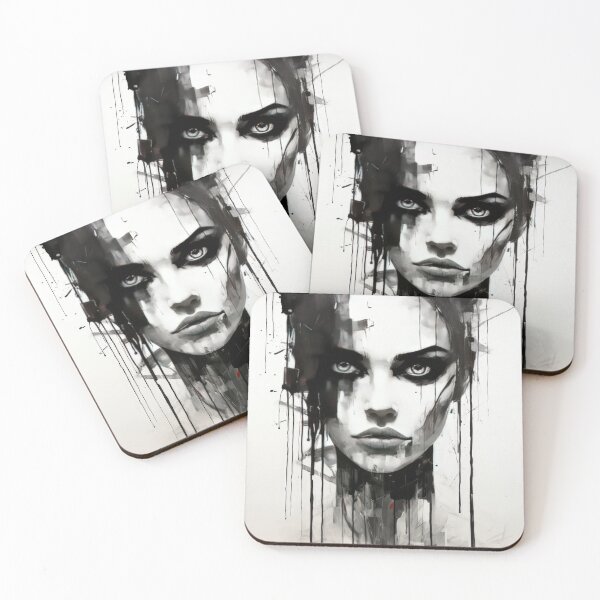 Item preview, Haunting Zombie Portrait Bauhaus Art designed and sold by ArtificialGenes.
