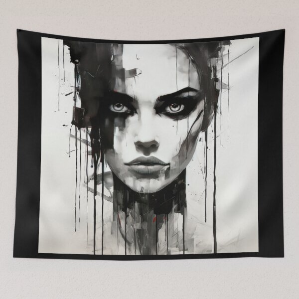 Item preview, Haunting Zombie Portrait Bauhaus Art designed and sold by ArtificialGenes.