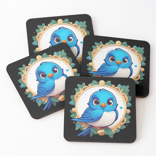 Item preview, Cute Bluebird, Kawaii Bluebird designed and sold by Bilisik.