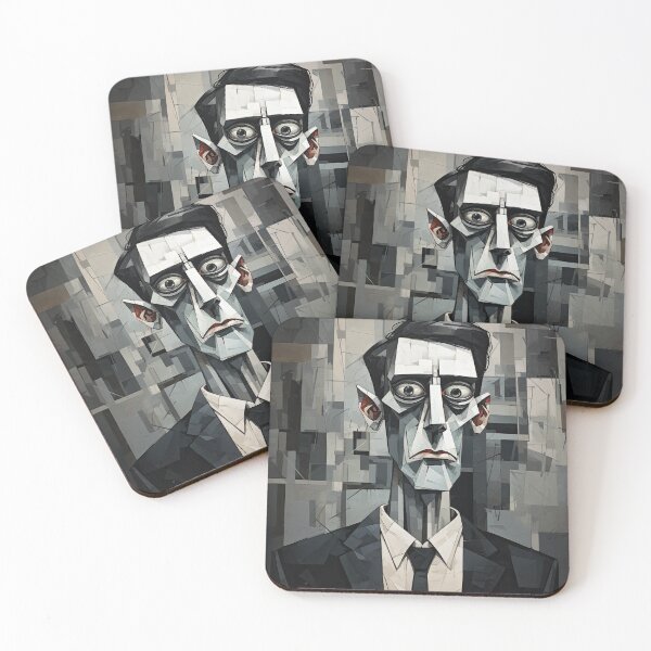 Item preview, Haunting Zombie Portrait Bauhaus Art designed and sold by ArtificialGenes.