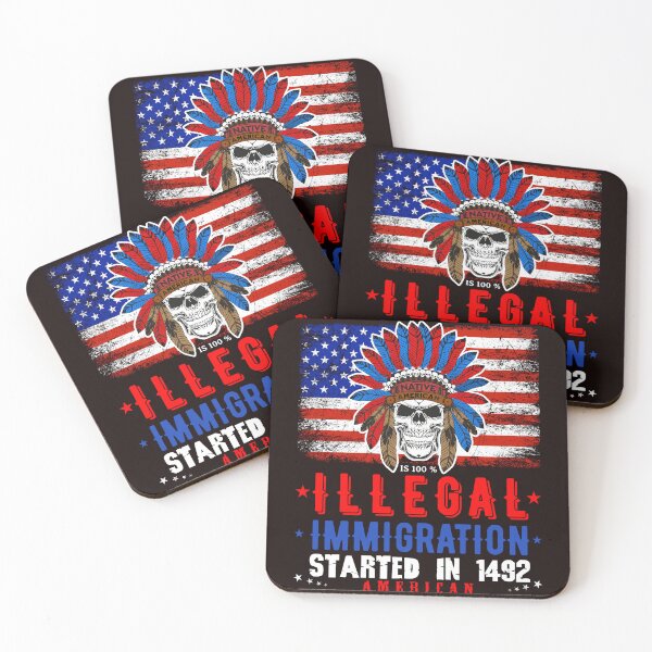 Item preview, Native American is 100% Illegal Immigration, Started in 1492 designed and sold by AJ DESIGN.