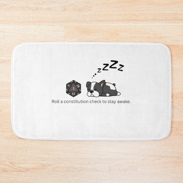 Item preview, Roll a constitution check to stay awake designed and sold by ChaosTees.