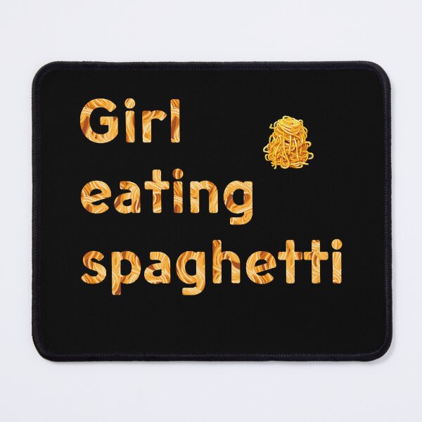 Item preview, Girl Eating Spaghetti designed and sold by LudwikeArts.
