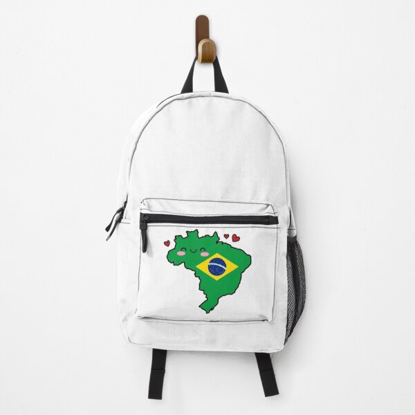 Item preview, Brazil Flag Map Smile with Love designed and sold by pixelsparkzone.