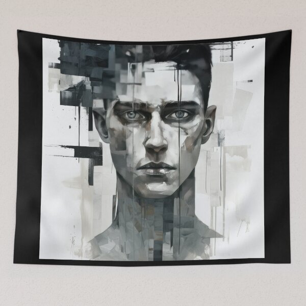 Item preview, Haunting Zombie Portrait Bauhaus Art designed and sold by ArtificialGenes.