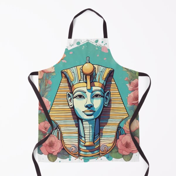 Item preview, an egyptian mask surrounded by flowers and leaves designed and sold by Enga6.