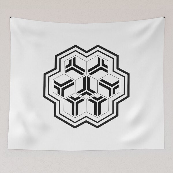 Item preview, Centered hexagon abstraction designed and sold by arkantus.