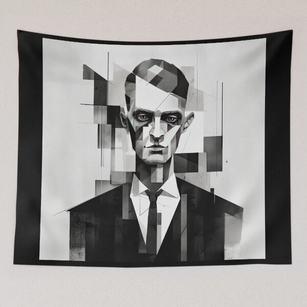 Item preview, Haunting Zombie Portrait Bauhaus Art designed and sold by ArtificialGenes.