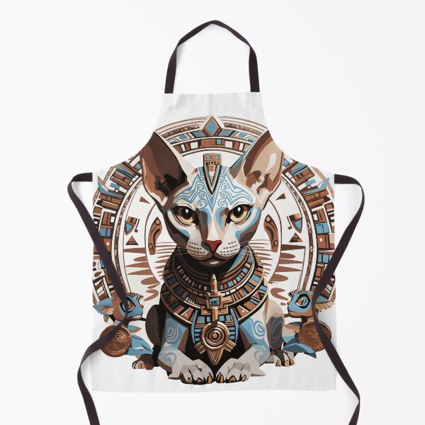 Item preview, sphynx cat Aztec style designed and sold by Fernz8223.