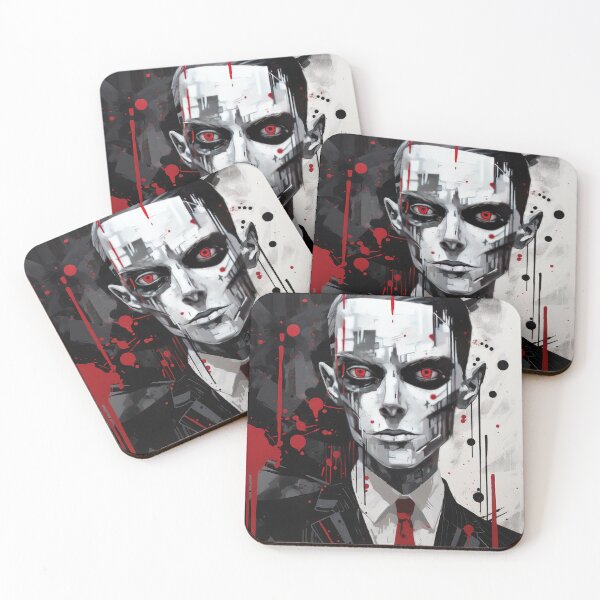 Item preview, Haunting Zombie Portrait Bauhaus Art designed and sold by ArtificialGenes.