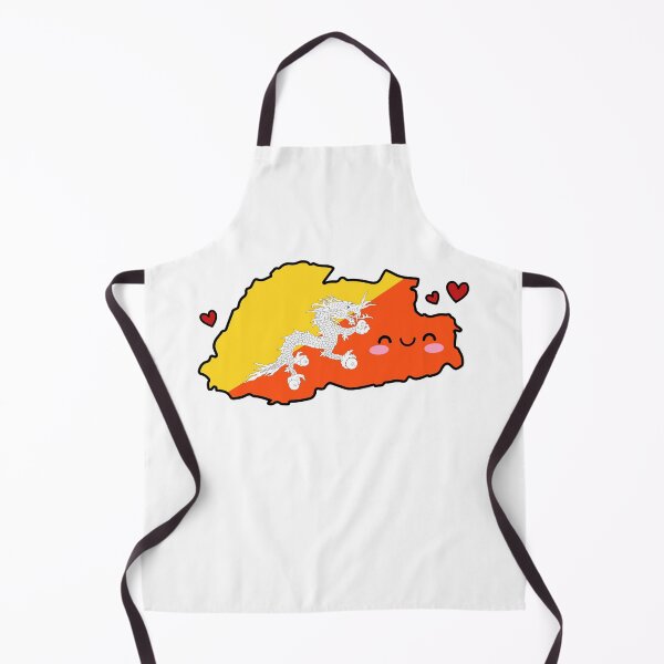 Item preview, Bhutan Flag Map Smile with Love designed and sold by pixelsparkzone.