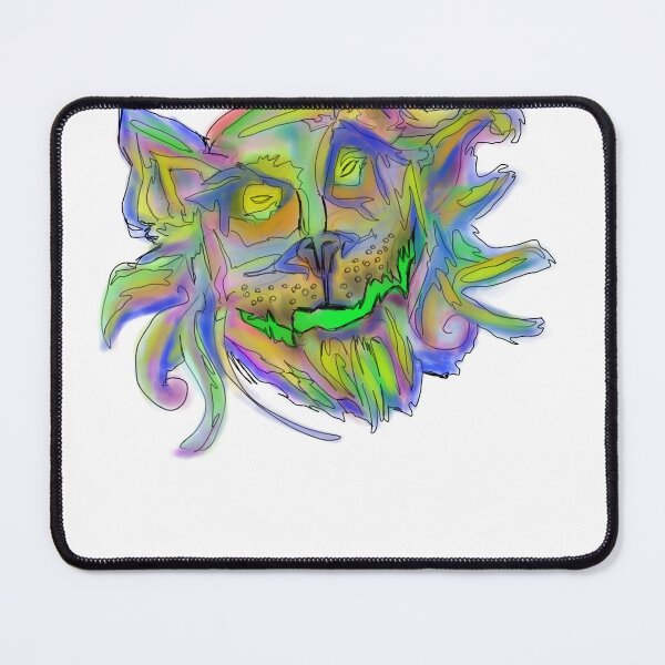 Item preview, Happy trippy wolf designed and sold by Benjamin Sabatier.
