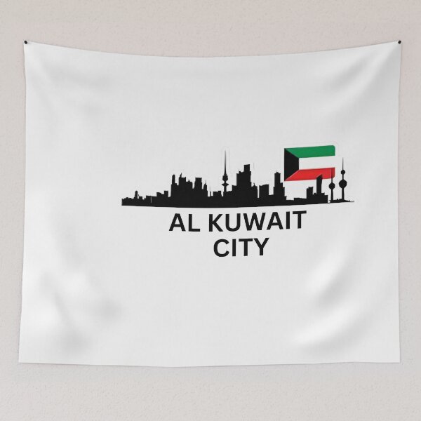 Item preview, Kuwait City skyline Art middle east, designed and sold by ANNINOART ⭐⭐⭐⭐⭐.