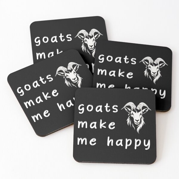 Item preview, Goats Make Me Happy designed and sold by LudwikeArts.