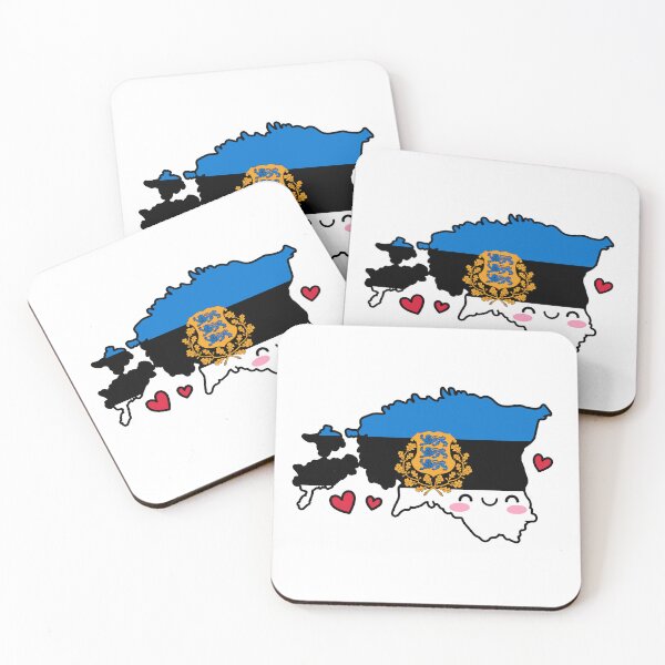 Item preview, Estonia Flag Map Smile with Love designed and sold by pixelsparkzone.