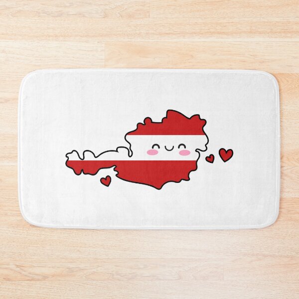 Item preview, Austria Flag Map Smile with Love designed and sold by pixelsparkzone.