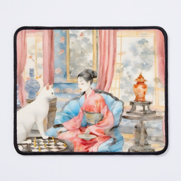 Item preview, Whimsical chinoiserie watercolor designed and sold by SophieClimaArt.