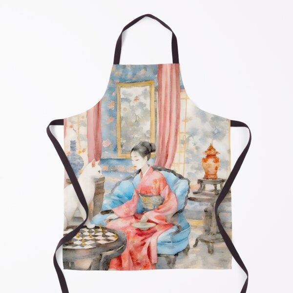 Item preview, Whimsical chinoiserie watercolor designed and sold by SophieClimaArt.