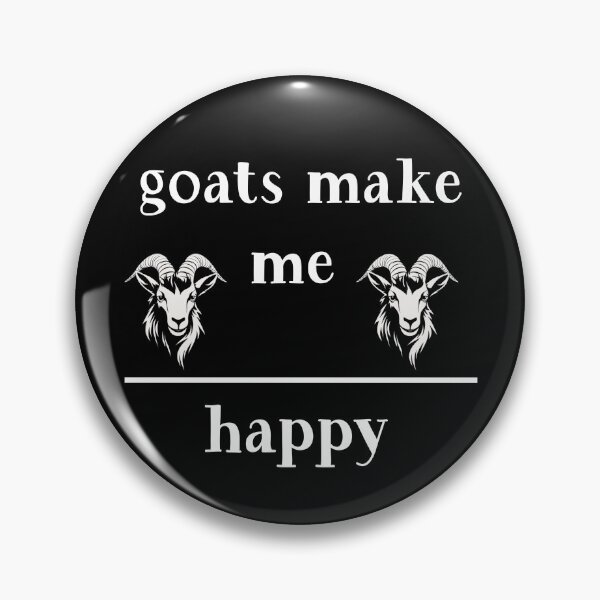 Item preview, Goats Make Me Happy designed and sold by LudwikeArts.