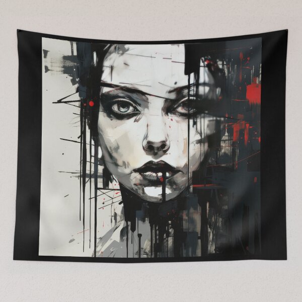Item preview, Haunting Zombie Portrait Bauhaus Art designed and sold by ArtificialGenes.