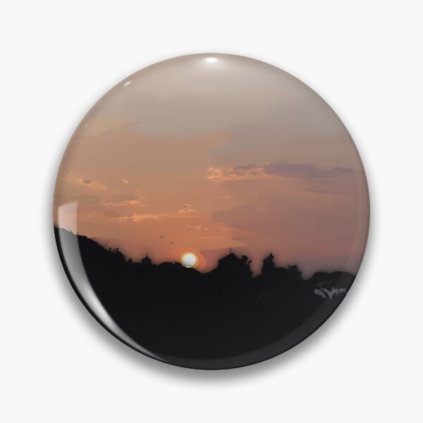 Item preview, Sunset Over Barcelona Landscape designed and sold by caydecreative.
