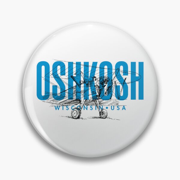 Item preview, Oshkosh Wisconsin Vintage Airplane Design designed and sold by Futurebeachbum.